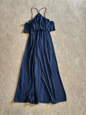 Show Me Your Mumu Blue off the shoulder maxi dress size XS